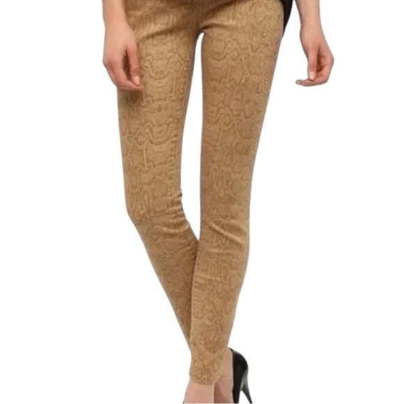 🌺BDG Python Cotton Skinny Pants in Tan/Gold Size 27 x 30 — SUPER FUN!!!🌺 - Picture 1 of 6